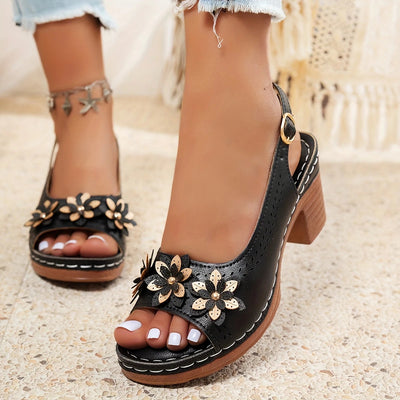 FLORIVA - ELEGANTE SANDALETTE MIT HOHEM ABSATZ