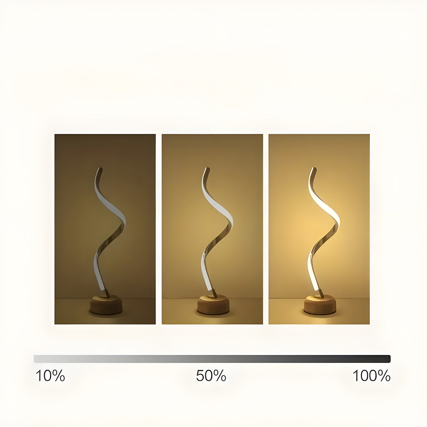 RusticGlow Lampe – Moderne LED Holz Tischlampe