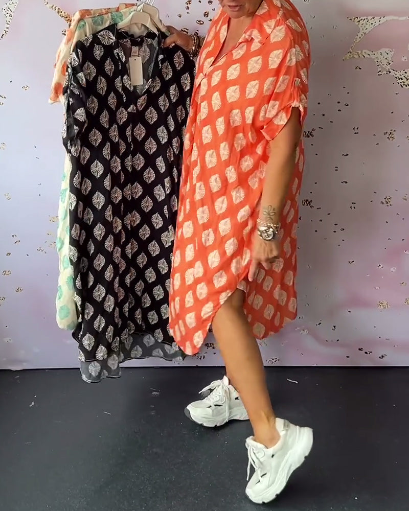 DINI ELEGANTES KLEID MIT V-AUSSCHNITT