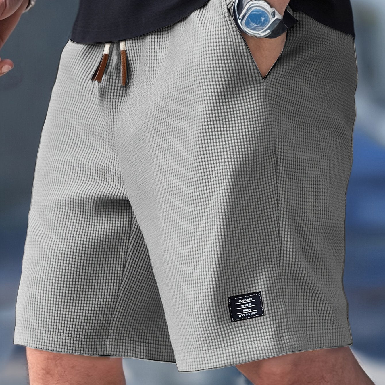 Elegante Casualshorts mit strukturiertem Design für Herren