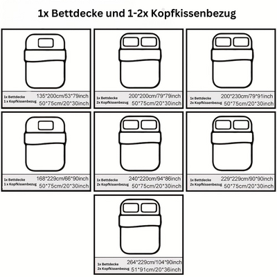 BlossomDream Set - Eleganter Getufteter Bettbezug Mit Floralem Design