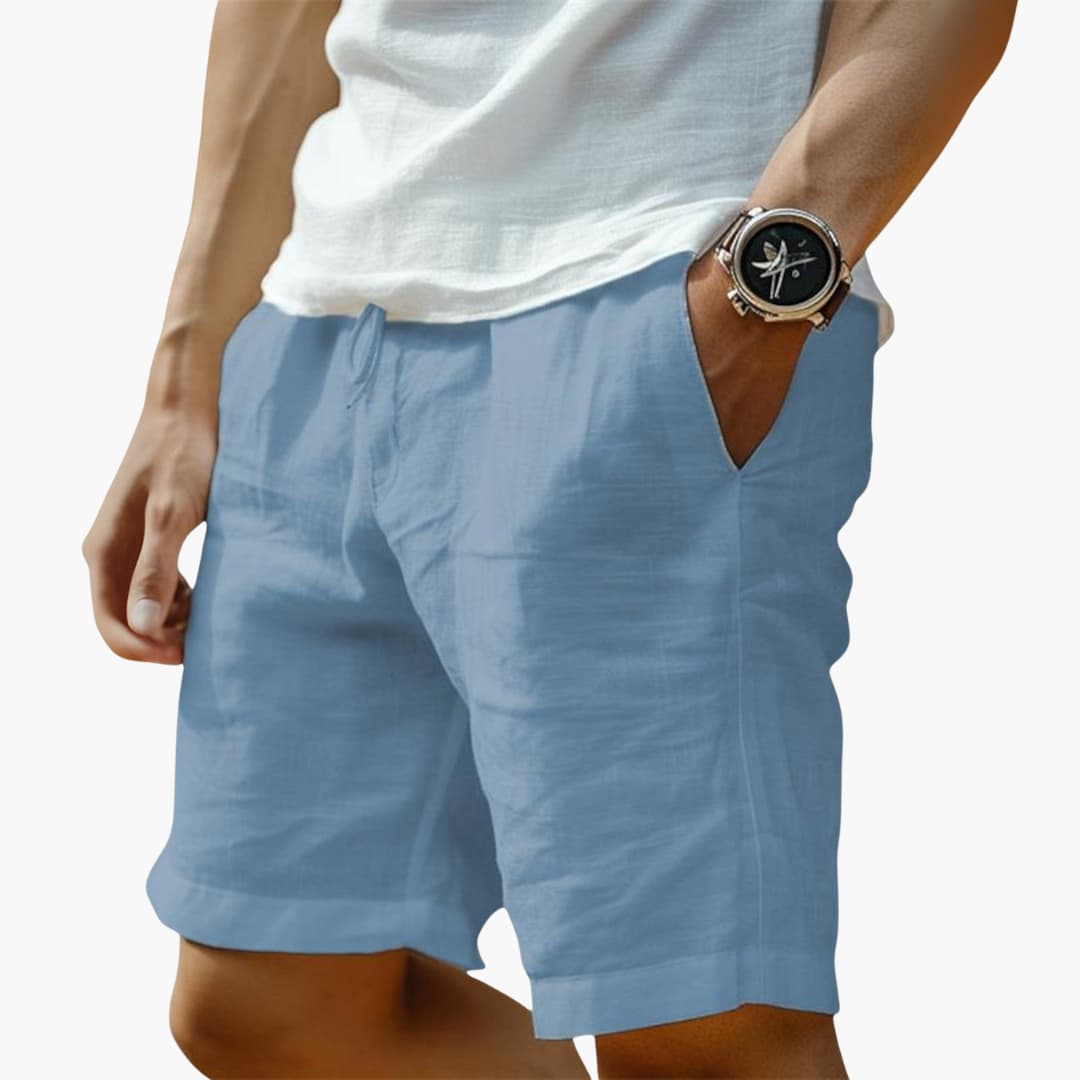 Herren Sommer Shorts mit Gummibund und Kordelzugverschluss