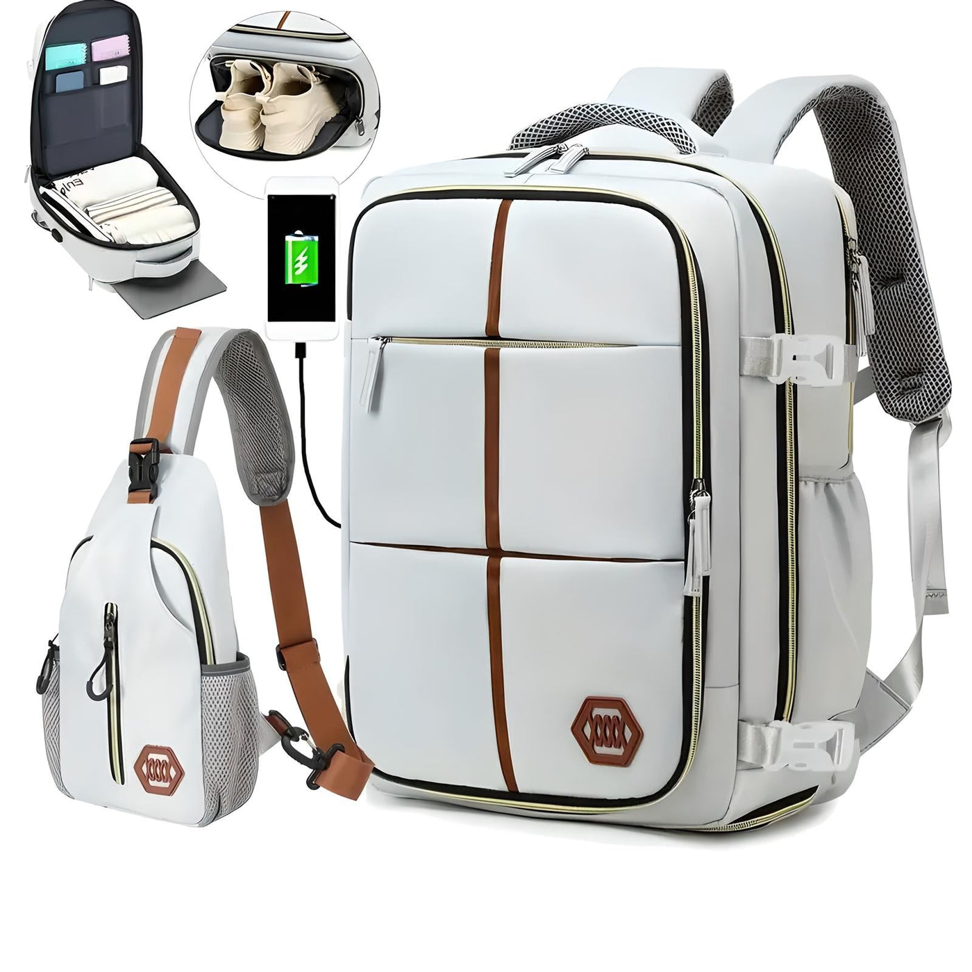 Unisex Leichter Rucksack | Großes Fassungsvermögen