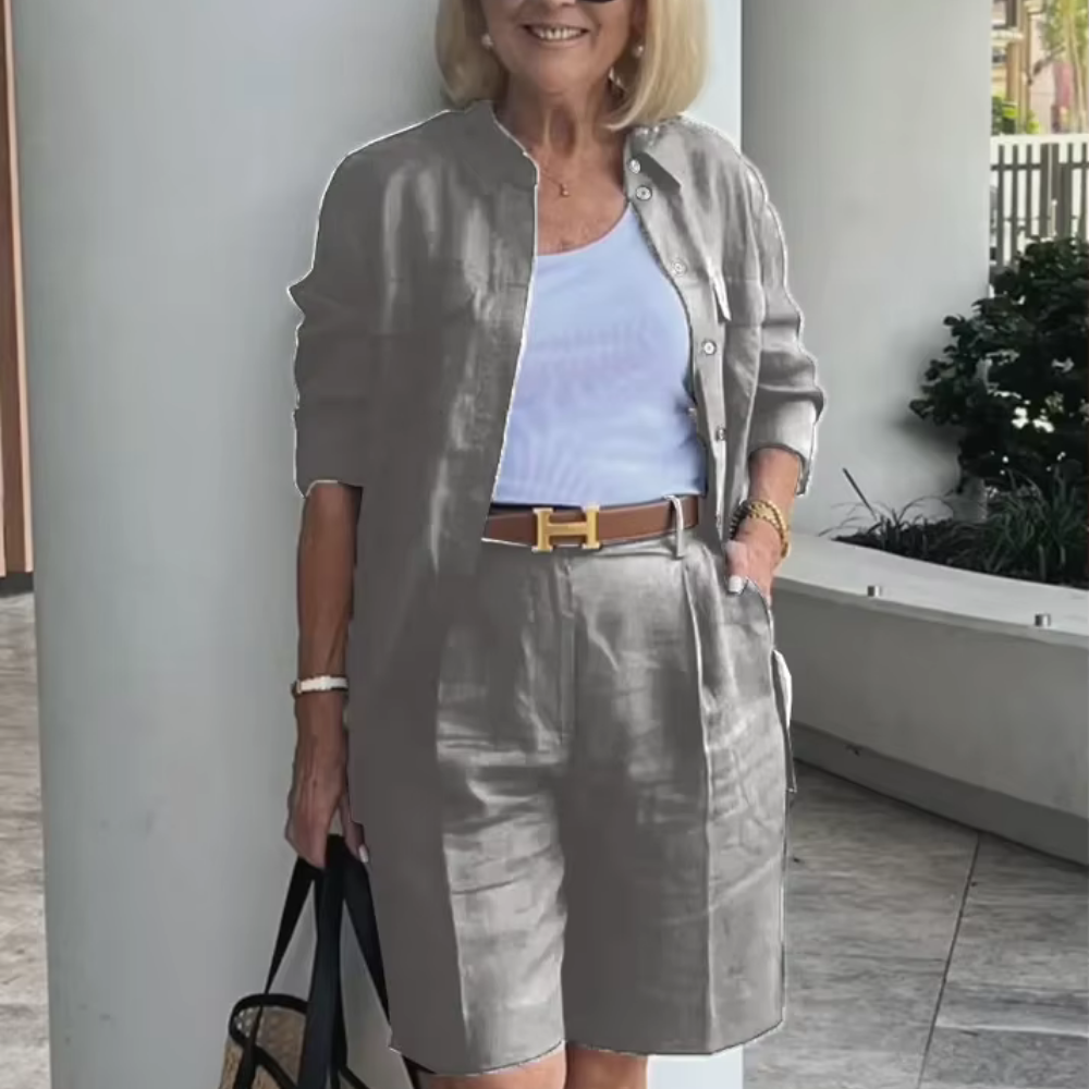 EVALUNA – Das elegante zweiteiler-set für einen sommer voller stil