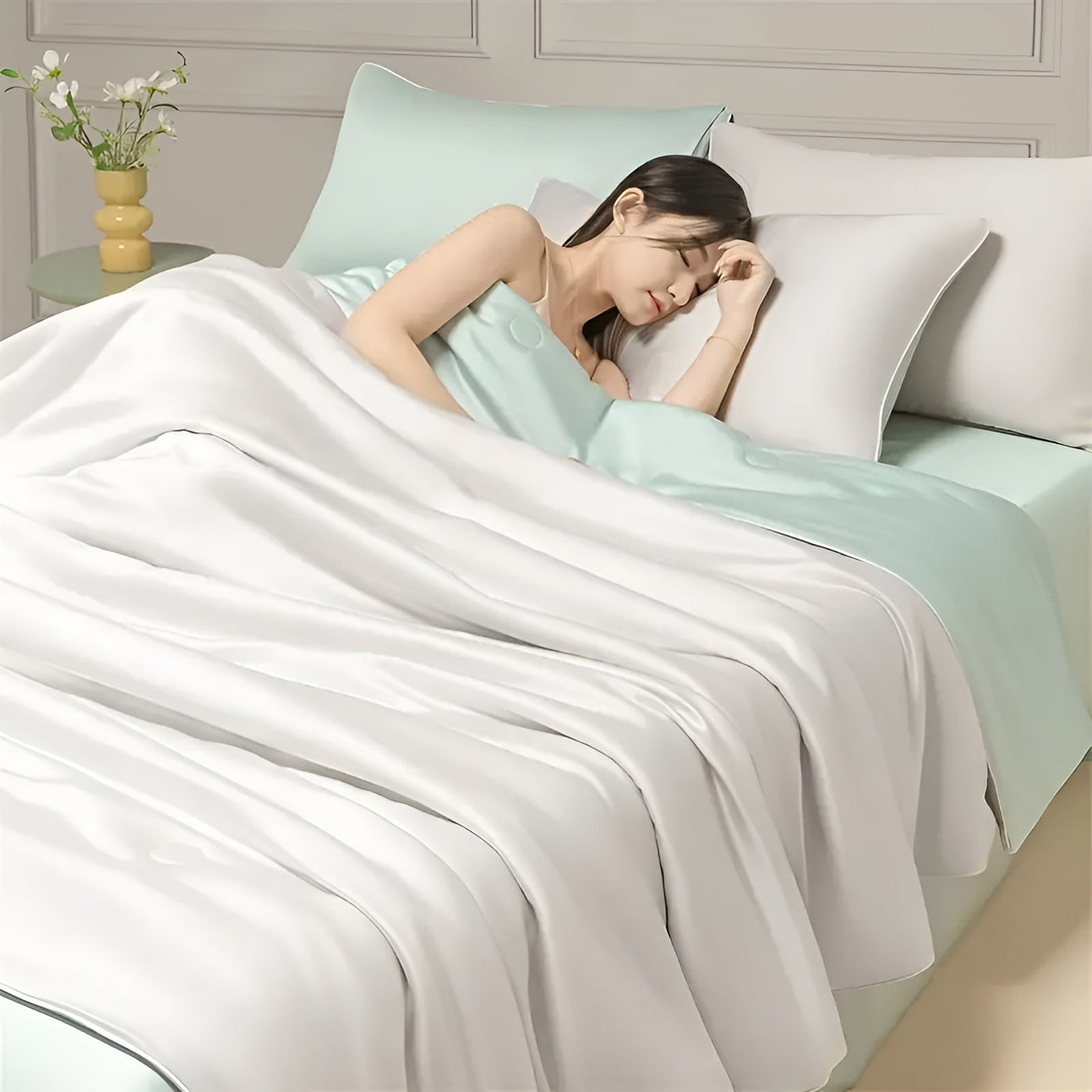 Kühle Sommerdecke – Weich, Hautfreundlich  und Komfortabel | Für warme Sommernächte