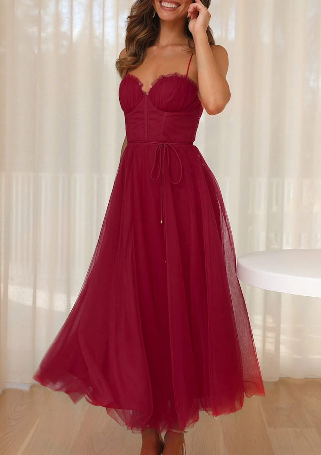 Josephine Elegantes Kleid | Sommer-Midikleid für Damen, rückenfrei und trägerlos