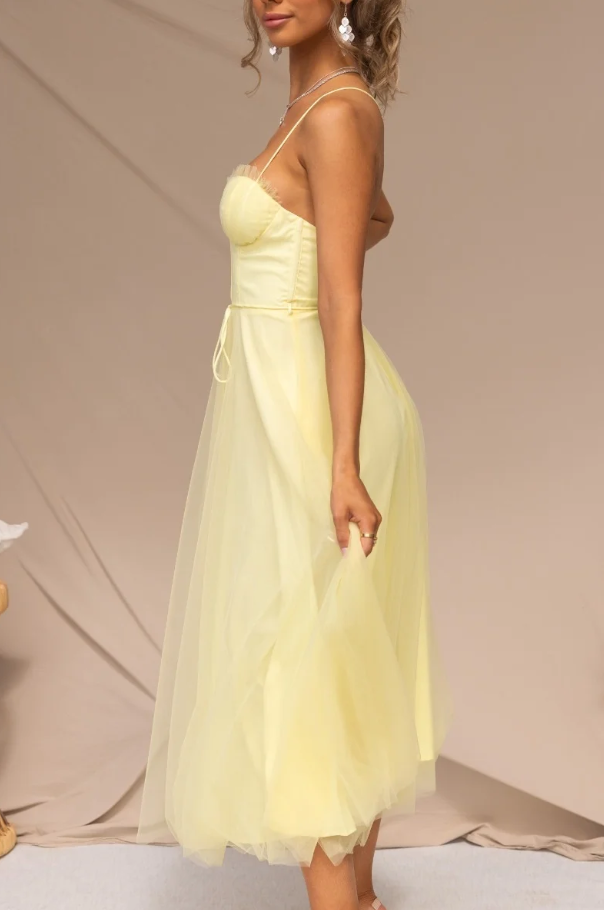 Josephine Elegantes Kleid | Sommer-Midikleid für Damen, rückenfrei und trägerlos