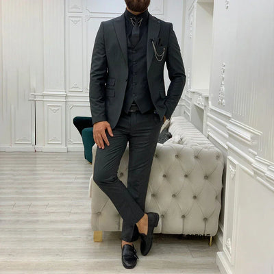 Herren Modisch Modern Hochzeitsgast Anzug Set | 3-teiliges Set