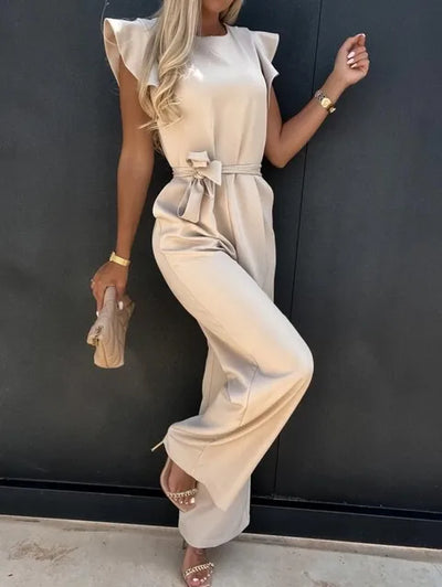 Isla I Eleganter Jumpsuit mit Rüschenärmeln