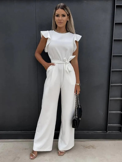 Isla I Eleganter Jumpsuit mit Rüschenärmeln
