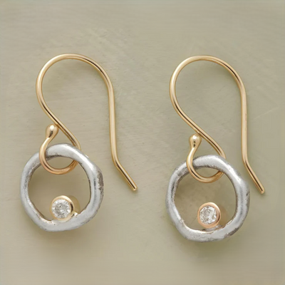 Ingeborg – Goldene Kreisohrringe