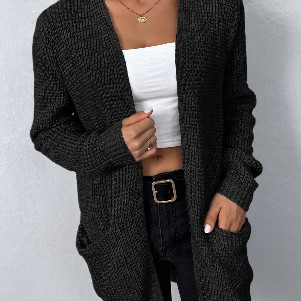 Cilirene - Lässig, warm Strickstrickjacke für Damen