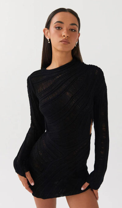 Elowen | Feminines Minikleid mit Cut-Out-Design