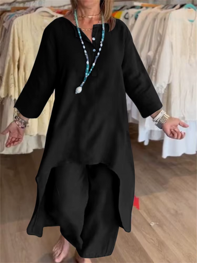 AURELIA – Zweiteiler aus leinen für einen sommer in stilvoller gelassenheit