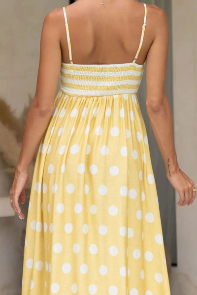 Polka Dot Square Neck Cami Dress