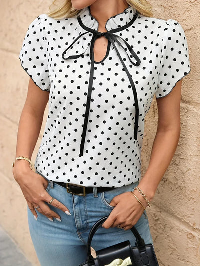 Bethany - Farbe Blockieren Kurz Ärmel Hemd