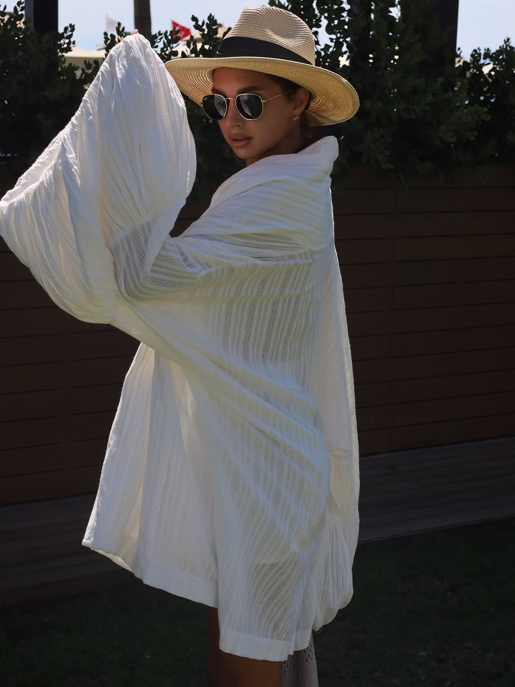 FLARED SLEEVE KIMONO SET