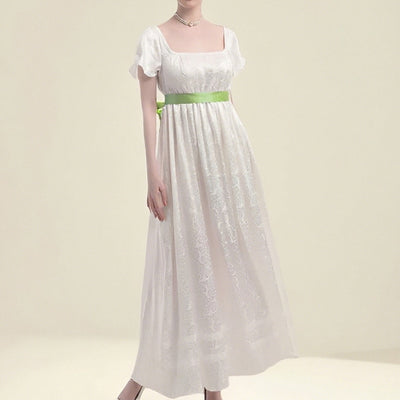 Classic Elegant Chemise Dress with Sash