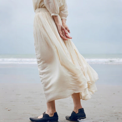 Renaissance Style Classic Cotton Long Skirt