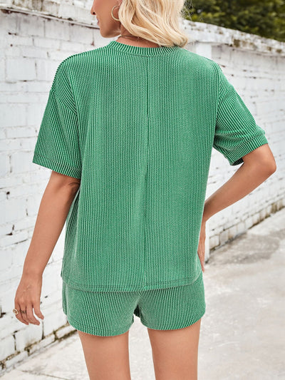 Jinte | Bequemes geripptes Loungewear-Set