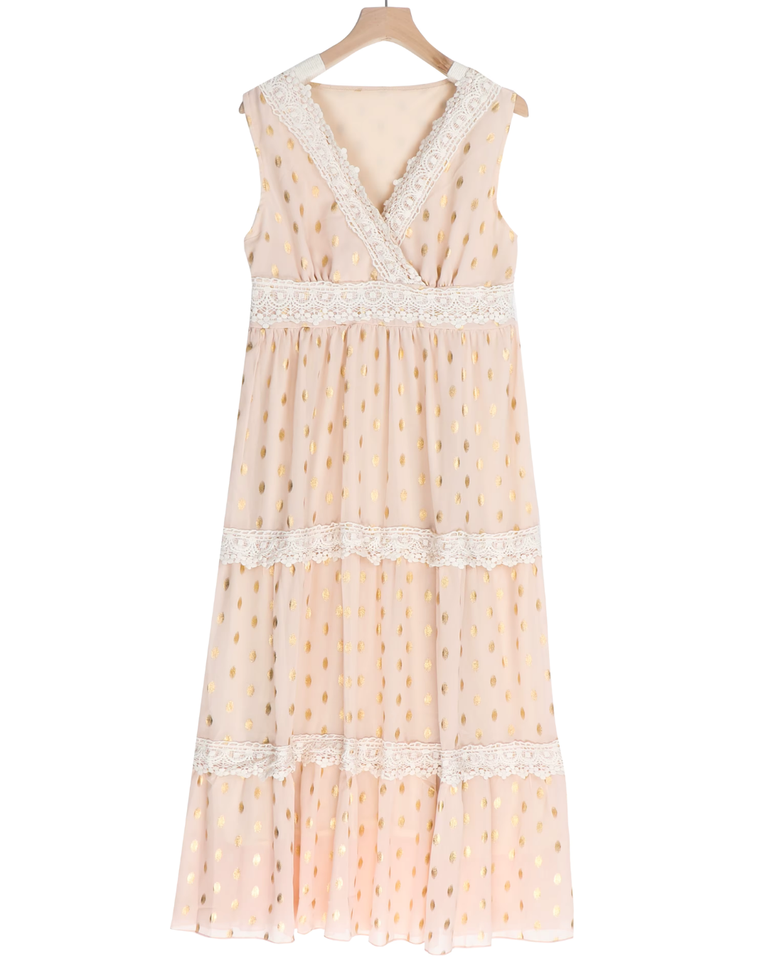 Sabina - Bohemian Dots Kleid mit Spitzendetails für Ihren Sommerausflug