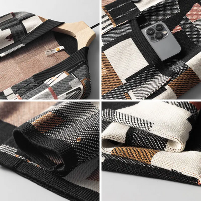 Faye Abstrakter Strick Cardigan