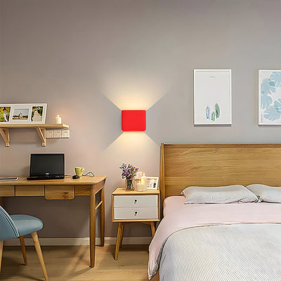 GlowBurst Light - Moderne Quadratische LED-Wandleuchte