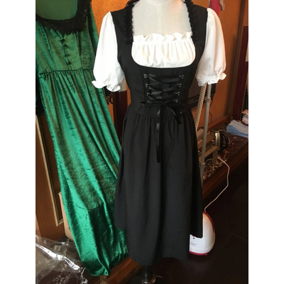 Lenani | Damen Schwarz Oktoberfest Dirndl Kleid | 2025