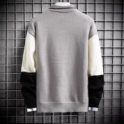 Galan - Modern und auffällig Pullover für Männer mit Farbblockdesign