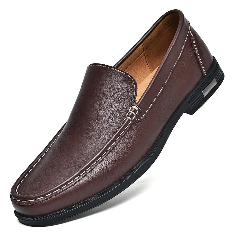 Elegante echte leder-loafers für Damen
