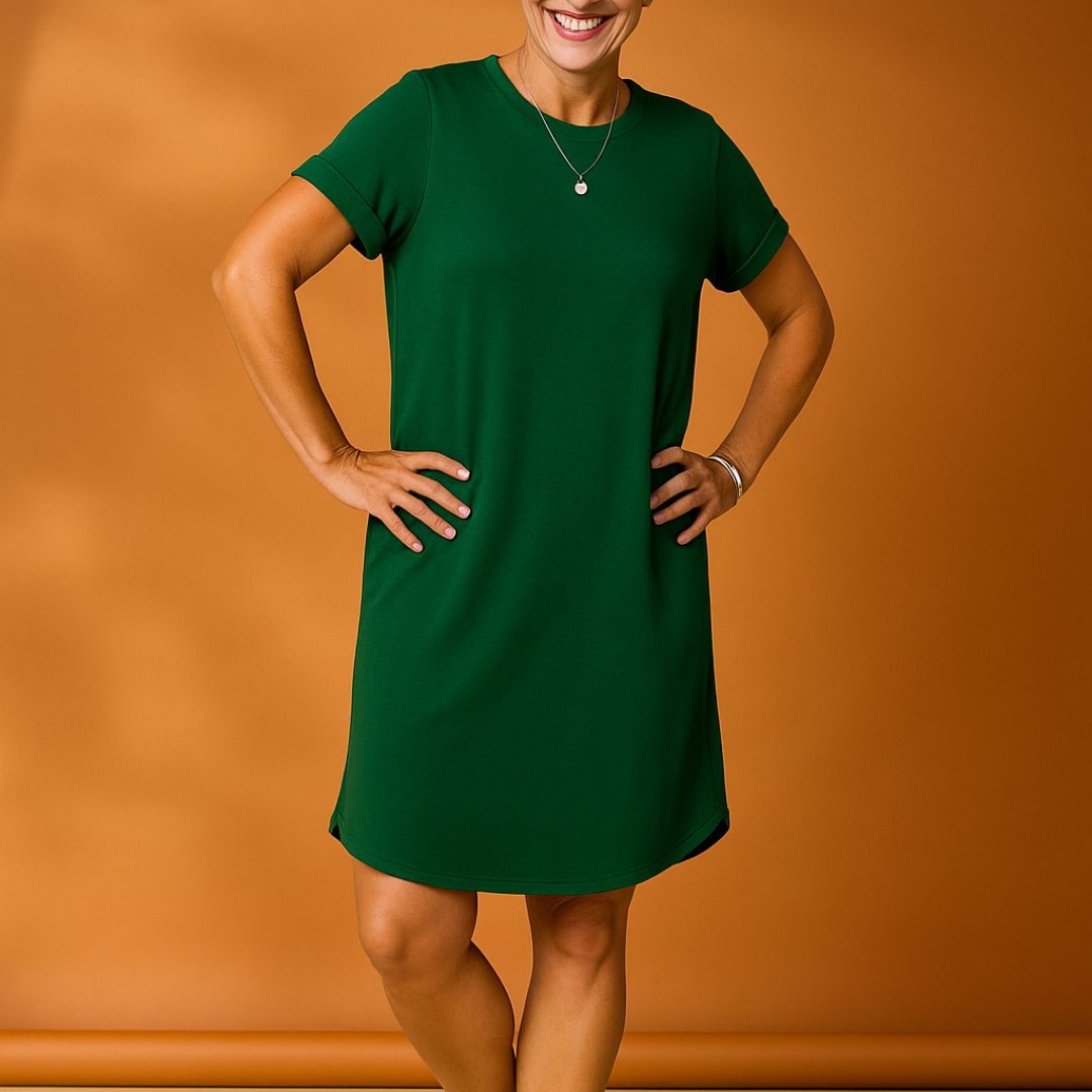 Olivia Sommerkleid | T-Shirt-Kleid aus Baumwolle mit Taschen