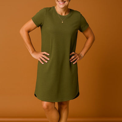 Olivia Sommerkleid | T-Shirt-Kleid aus Baumwolle mit Taschen