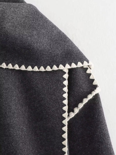 Heidi-Mode | Lockere Jacke mit Schalquasten