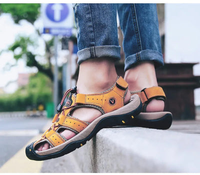 Trekkingsandalen für Herren - Bequeme Outdoor Sandalen für breite Füße