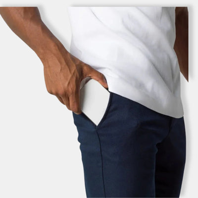 Herren Lässige Slim Fit Hose | Mit Seitentasche