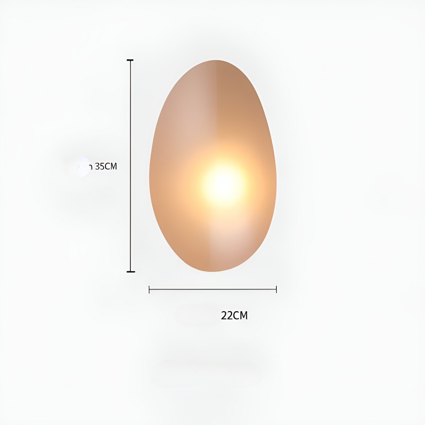 LED Wandleuchte in Kieselstein Design– Dekoratives nordisches Design für Wohnzimmer & Flur
