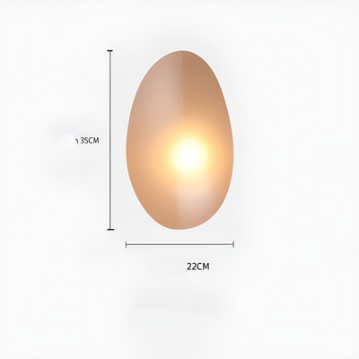 LED Wandleuchte in Kieselstein Design– Dekoratives nordisches Design für Wohnzimmer & Flur