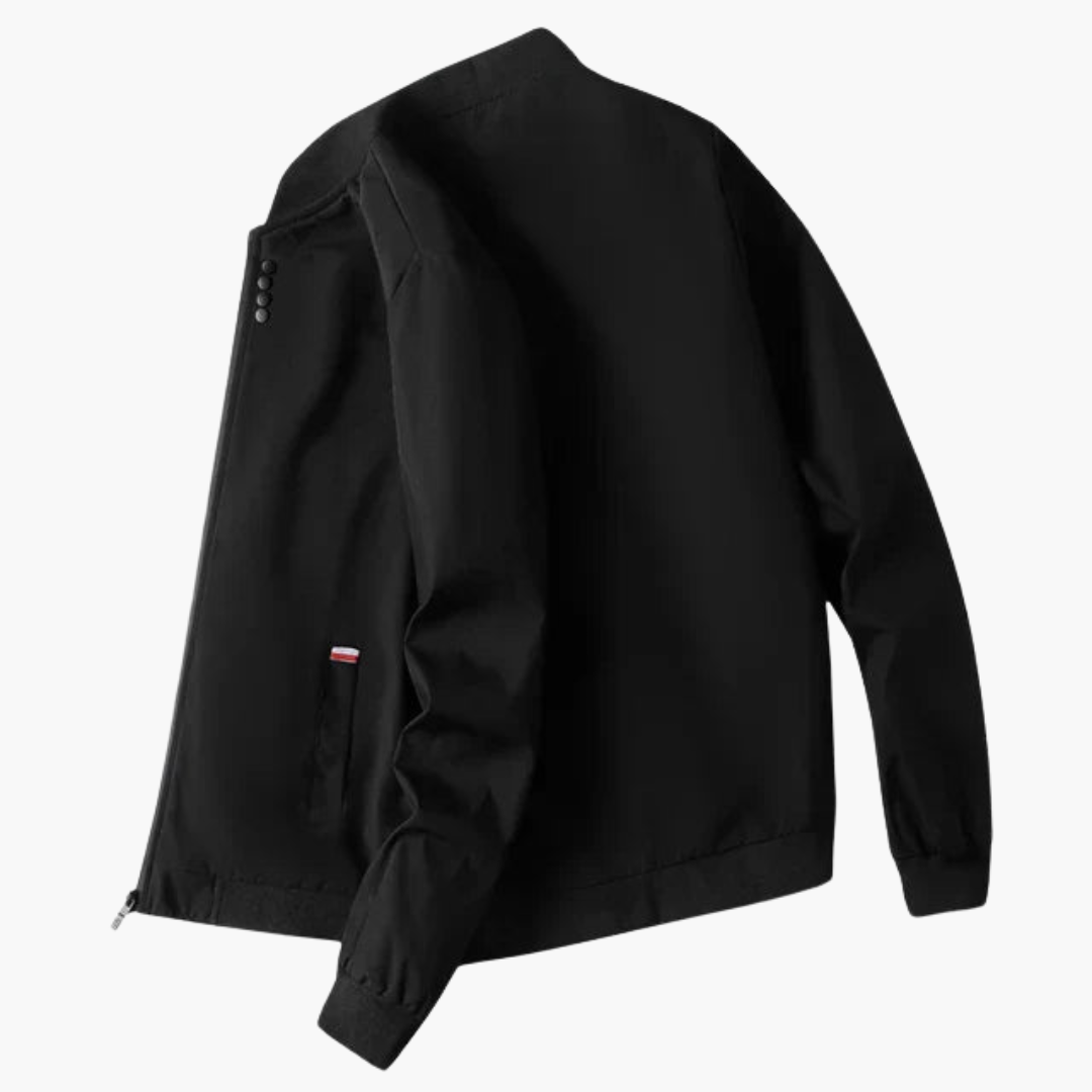 Herrenjacke mit Rippkragen und Taillentaschen