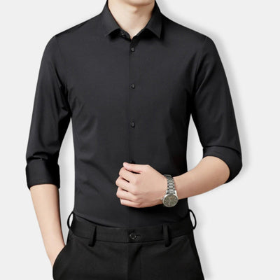 Herren Schlanke Passform Hemd | Langarm