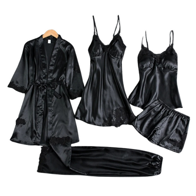 Livia | Luxurious 5-in-1 satin pyjama set für Damen