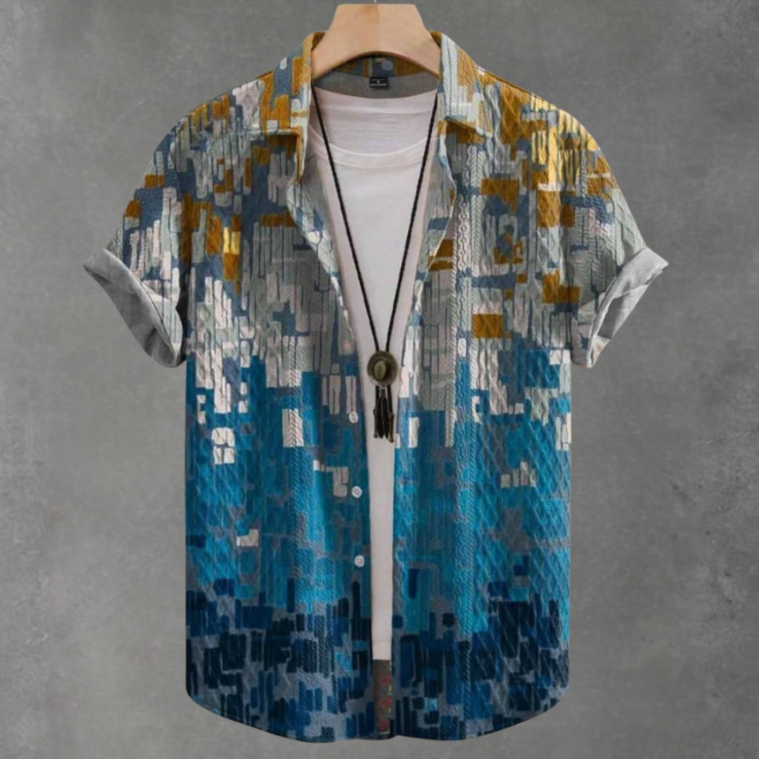 Dustin | Lässiges Vintage-Hemd mit Jacquard-Muster