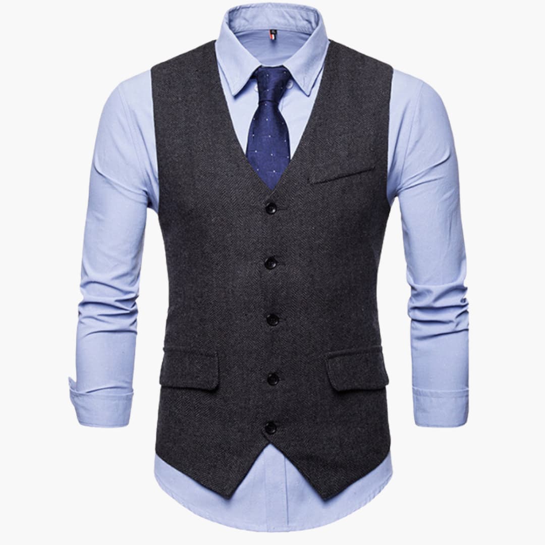 Klassische Trachten weste mit Taschen für Herren - Oktoberfest 2025