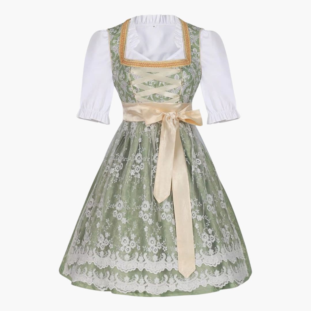Schnürmieder Dirndl kleid für Damen - Oktoberfest 2025