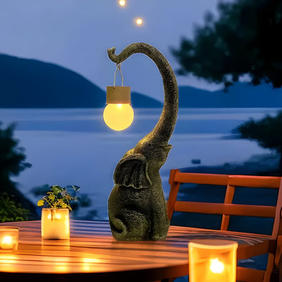 Glowphant Light – Solarbetriebene Kupfer-Elefanten-Statue mit LED-Licht