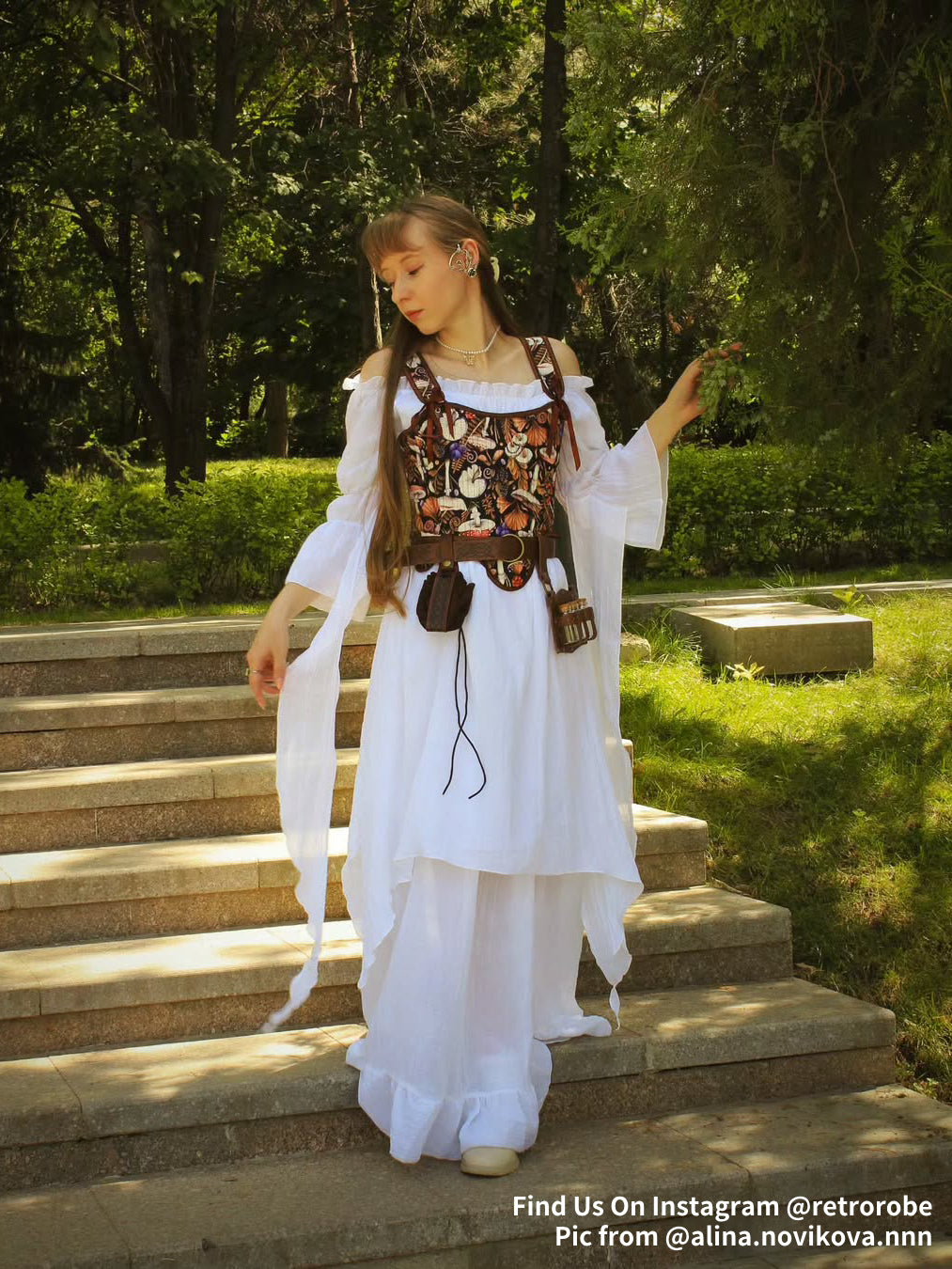 Renaissance Tie-Shoulder Corset U-Back