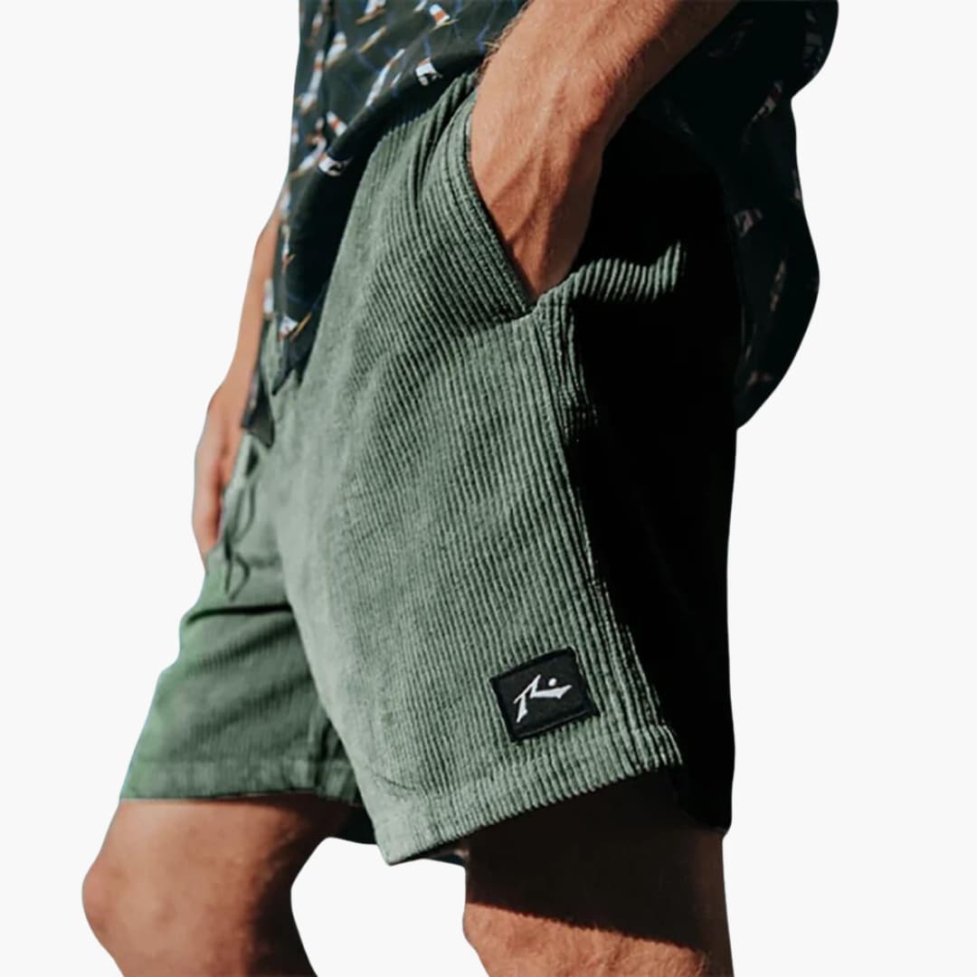 Herren Sommer Shorts mit Seitentaschen und elastischem Bund