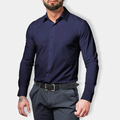 Herren Schlanke Passform Hemd | Langarm