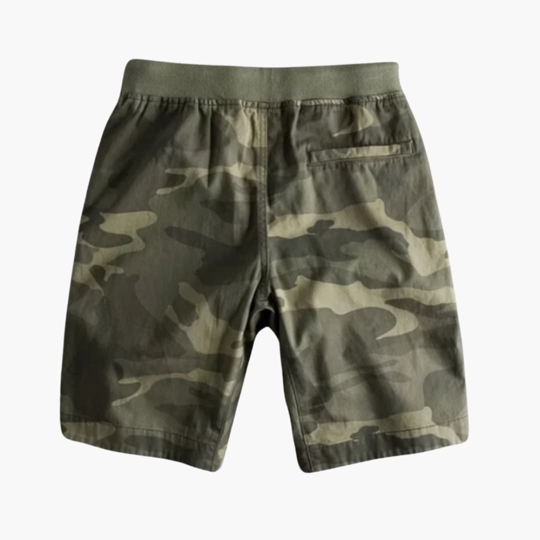 Cargoshorts für Herren - Camouflage Look mit Kordelzug