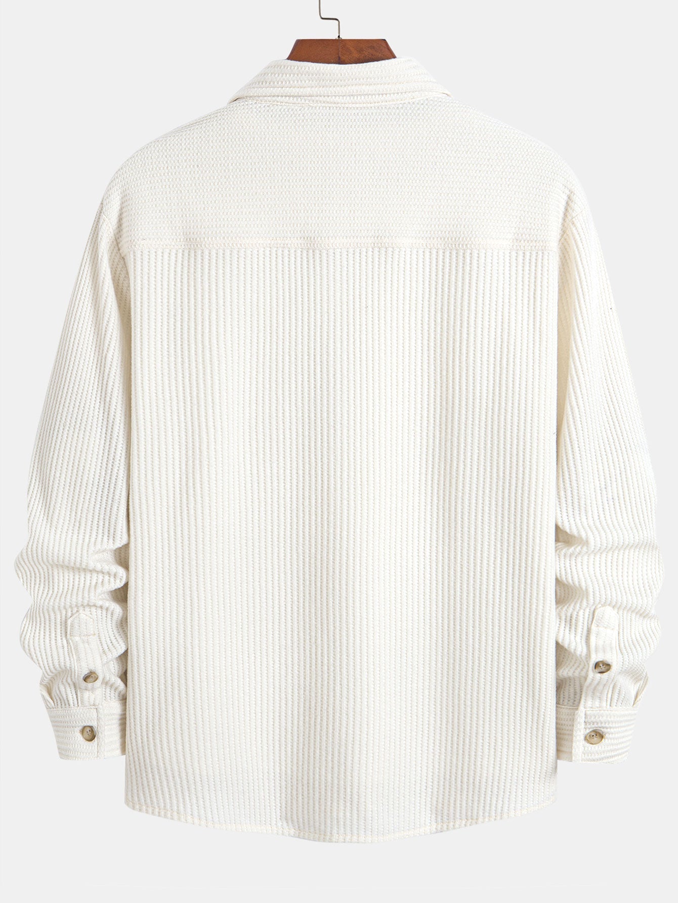 Hadrian – Langarm Hemd Mit Waffelstruktur