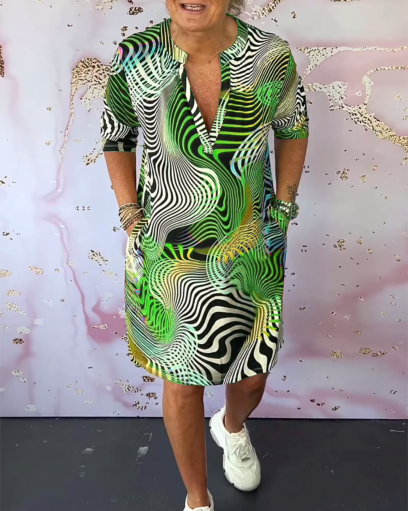 LUXURIÖSES MIDIKLEID